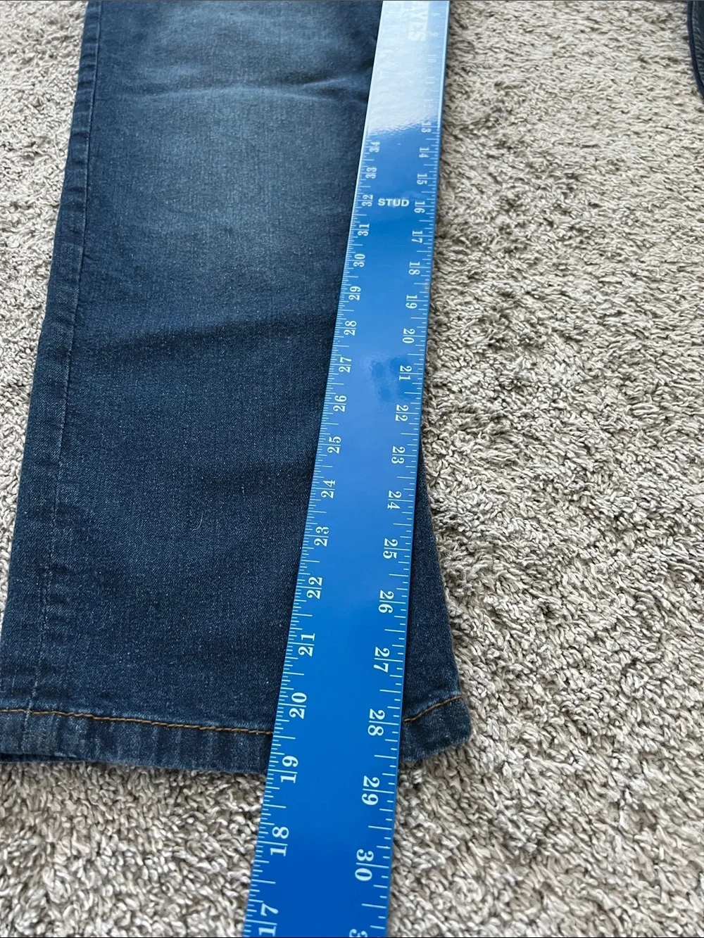 Desert Dunes Men's Dark Blue Denim Stretch Jeans with Fading - Size 46x29